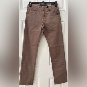 NWT Liverpool Men's 29x34 Brown Relaxed Straight Leg Twill Pants